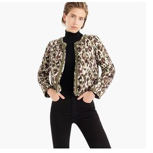 J. Crew Leopard Print Blazer